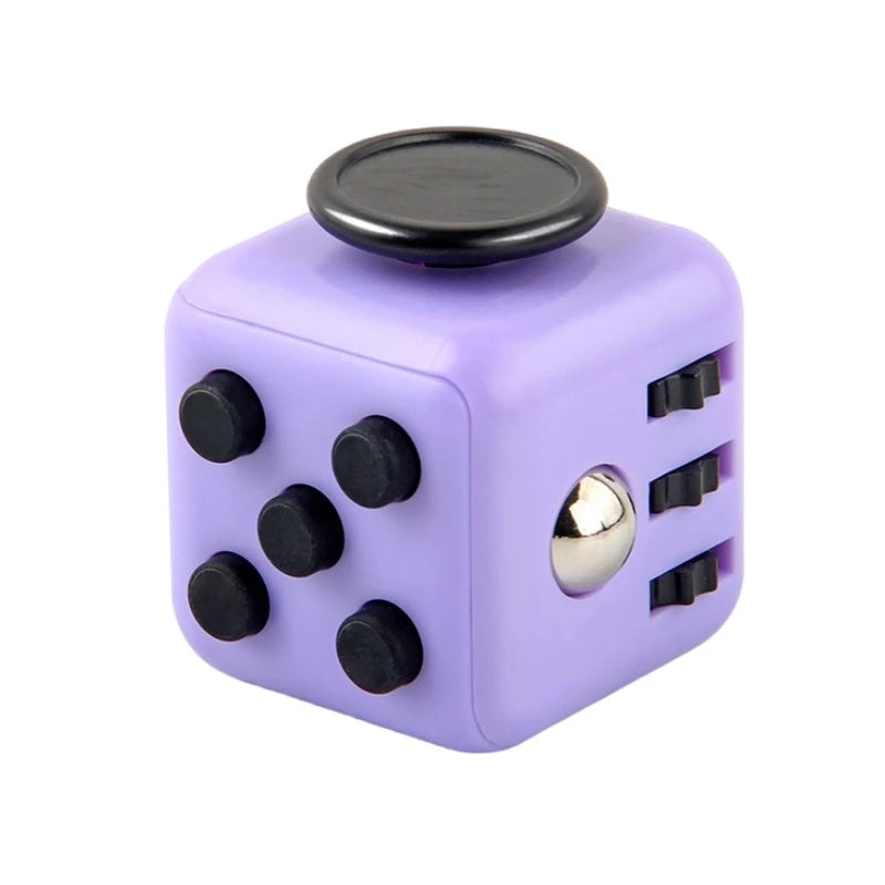 6/12 Sides Cube Decompression Toy Rainbow Stress Relief Autism ADHD OCD Anxiety Sensory Toys Fingertip Desk Toy for Kids Adult